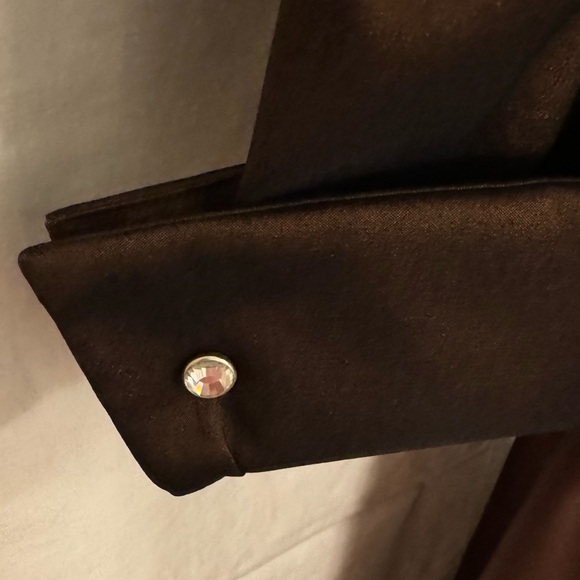 Tadashi Shoji brown gown with metallic sheen | size 4 - Picture 8 of 15